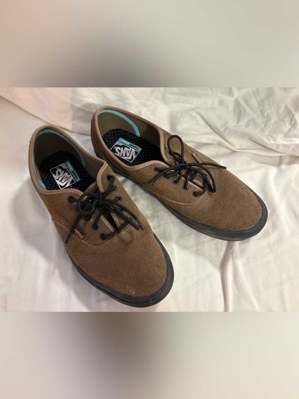 Vans Authentic ComfyCush Suede Sneakers — Canteen — Men's Size 12 👟